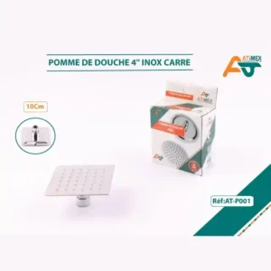 POMME DOUCHE INOX CARRE ATIMEX