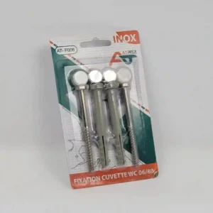 FIXATION WC BIDET INOX 06*80 TIRFOND (F006) ATIMEX