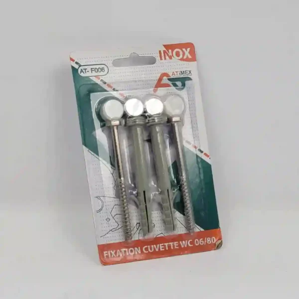 FIXATION WC BIDET INOX 06*80 TIRFOND (F006) ATIMEX