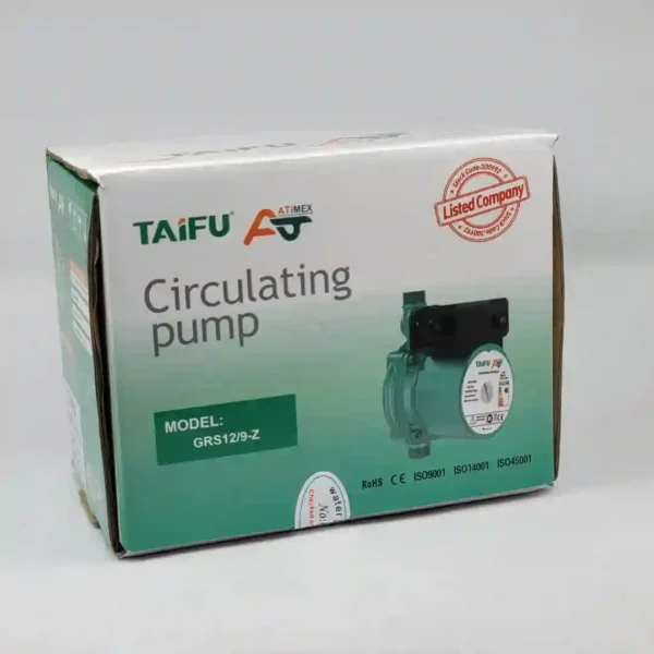 POMPE CIRCULATION D'EAU 20×27 0.16HP ( GRS12/9-Z) TAIFU – Image 2